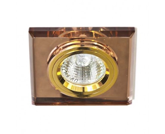 Вбудований світильник Feron 8170-2 коричневий золото 2803